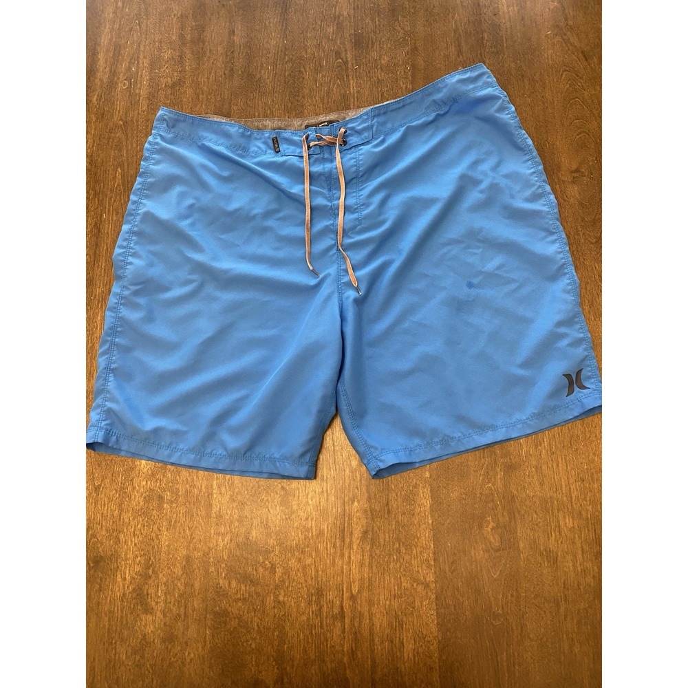 Hurley Men's Polyester Supersuede Deep Blue Cyan Size 40 Boardshorts